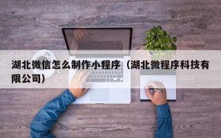 榆林湖北微信怎么制作小程序（湖北微程序科技有限公司）